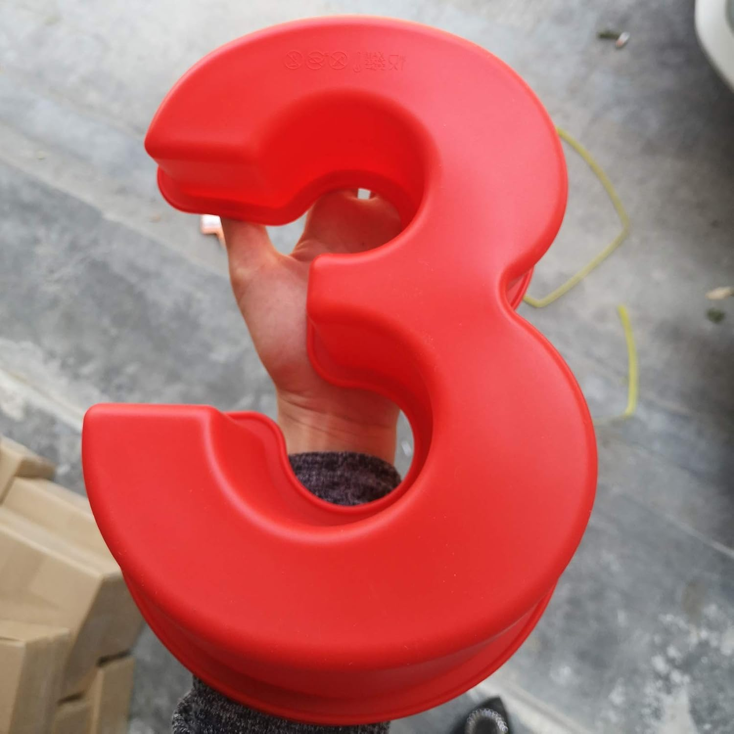 10 Inch 9 Pieces Large Size Number Moulds Baking Forms Silicone Number Mold Cake Pan (10 Inch) image number 4