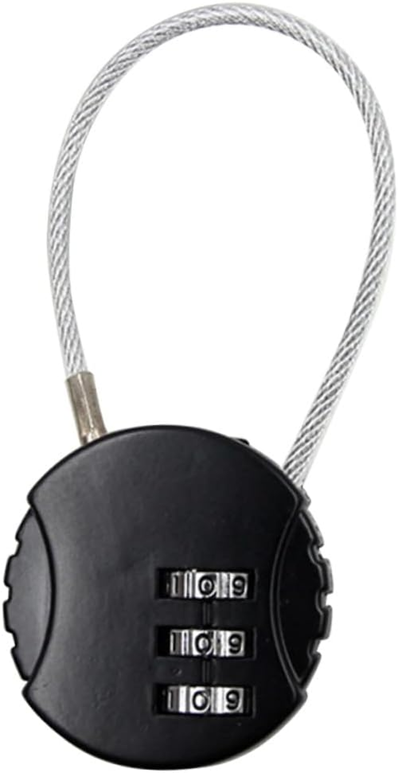 FIXOSHEE 2Pcs Steel Wire Dial Locks for Luggage and Backpacks Antitheft Password Suitcase Locks Multipurpose Outdoor Random Color Random Color image number 6