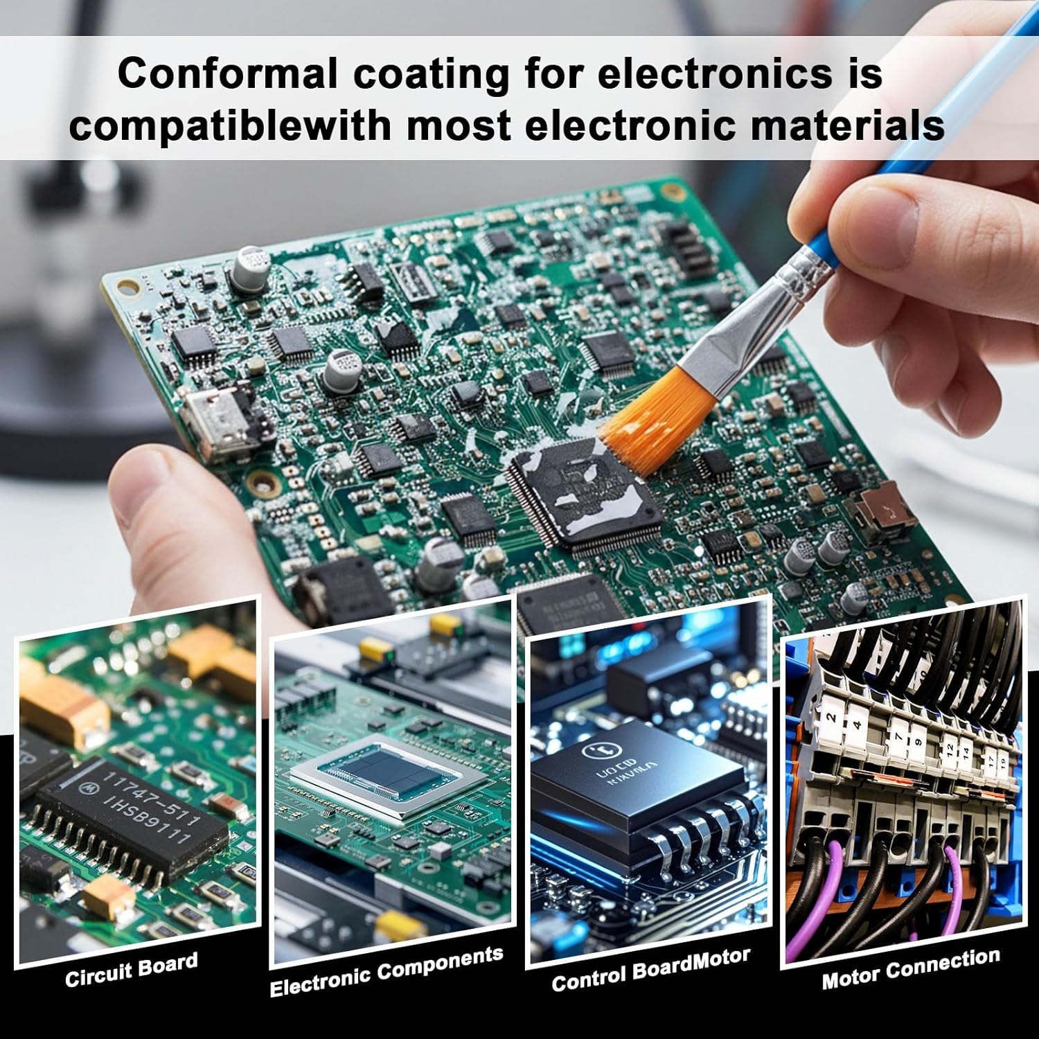 100Ml Conformal Coating for Electronics, Potting Compound for Circuitry Provides Sealing, Insulation, Waterproof and Dustproofing Functions to Ensure the Stable Operation of Electronic Components