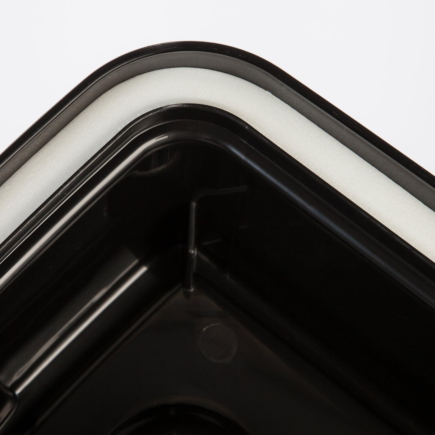 IRIS USA Elevated Dog Bowls, 15" H Raised Bowl for Large Dogs, Airtight Pet Food Storage Holds up to 47 Lbs, 2 Removable 64 Oz Stainless Steel Bowls, at Home or Camping, Smoke/Black image number 2