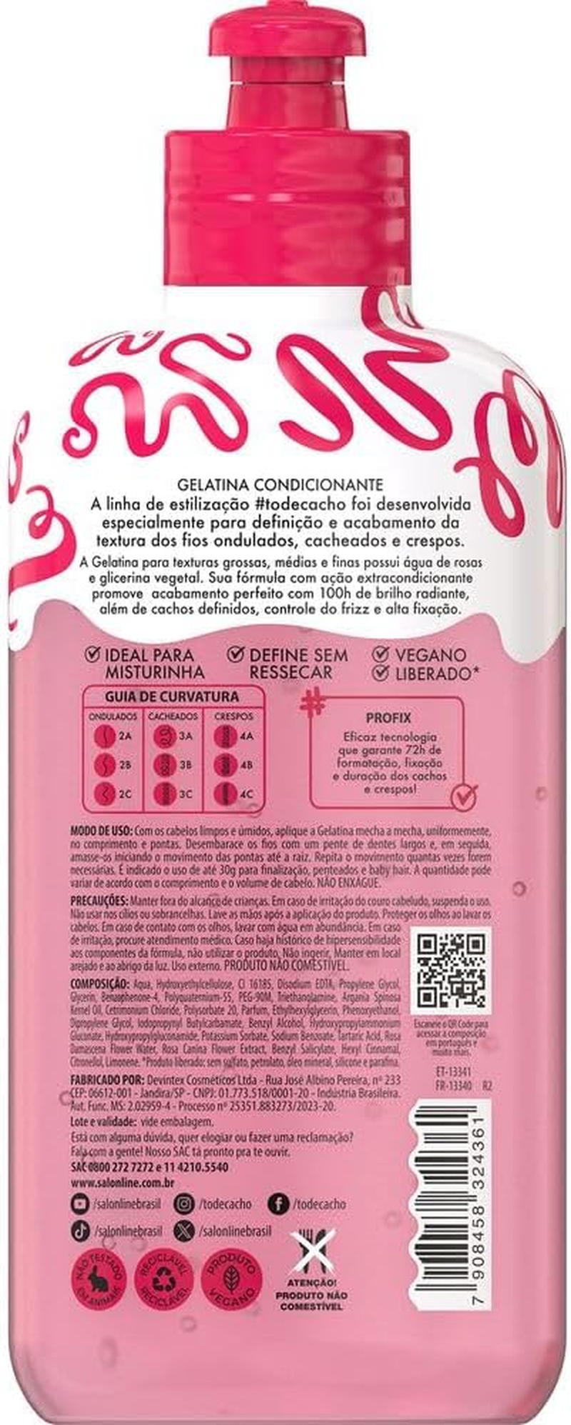 SALON LINE - #Todecacho Glossy Shine Conditioner Jelly Gelatina Brilho Gloss 310G image number 2