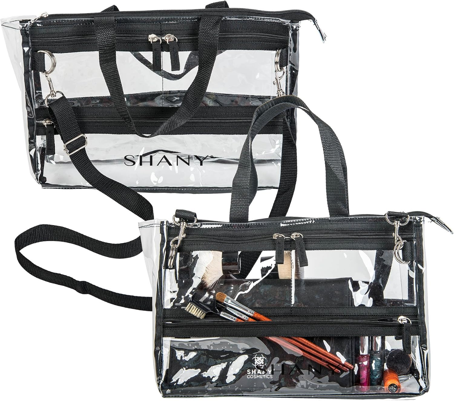 SHANY Clear Travel Makeup Bag - Cosmetics Organizer - Game Changer