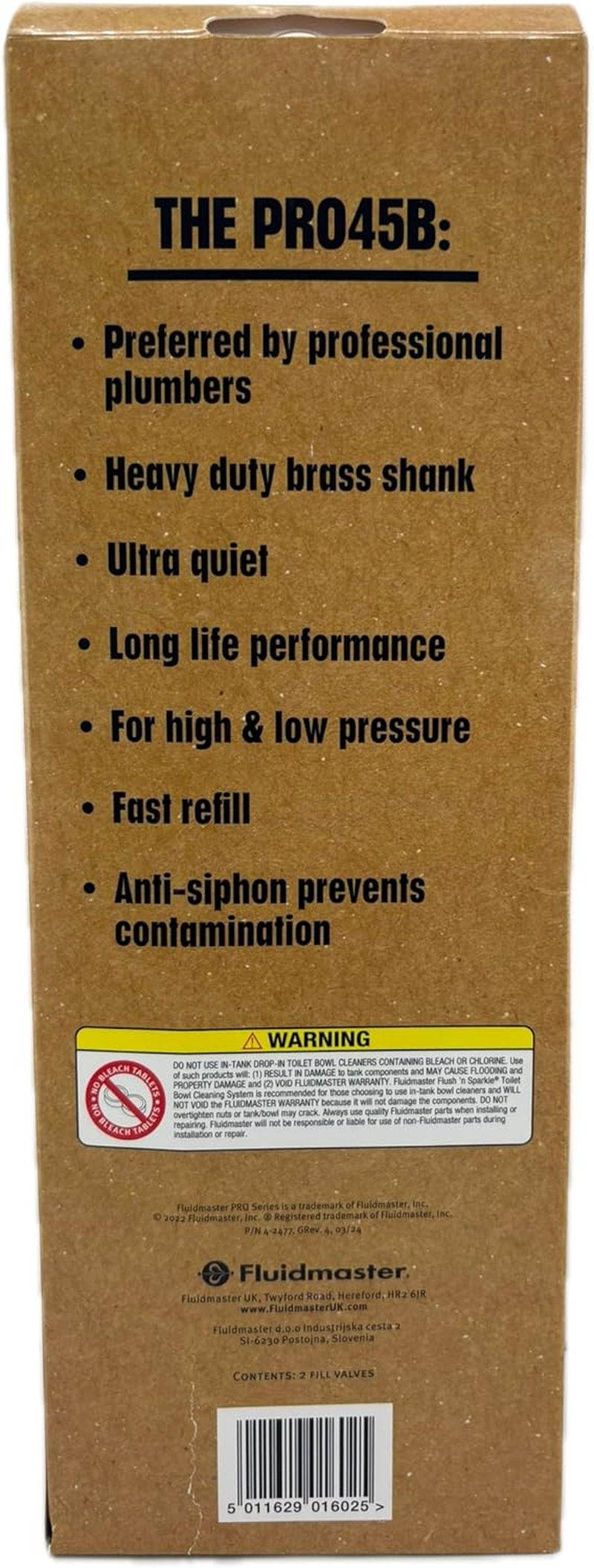 Fluidmaster PRO45BTWIN PRO45B Twin Pack, Black, Pack of 2 image number 5