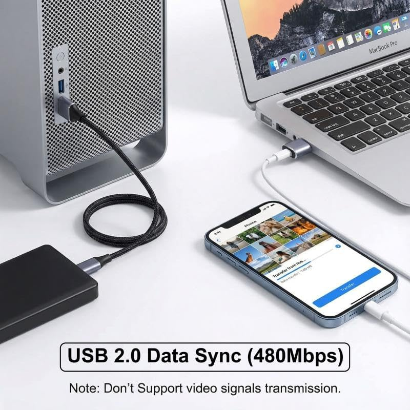 USB to USB C Adapter 10 Pack,Usb a to USB C Adapter,Usb Male to Type C Female OTG Adaptor,Usb C Cable Converter for Iphone 16 15 14 13,Ipad Pro,Airpods,Charger,Car Play image number 3