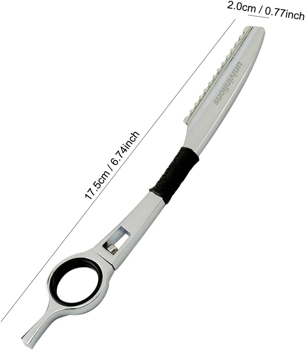 Univinlions 1 Rotating Hair Thinning Razor+10 Blades Japan Barber Shear Razor Hairdressing Haircut Scissor Knife Thinner Razor image number 4