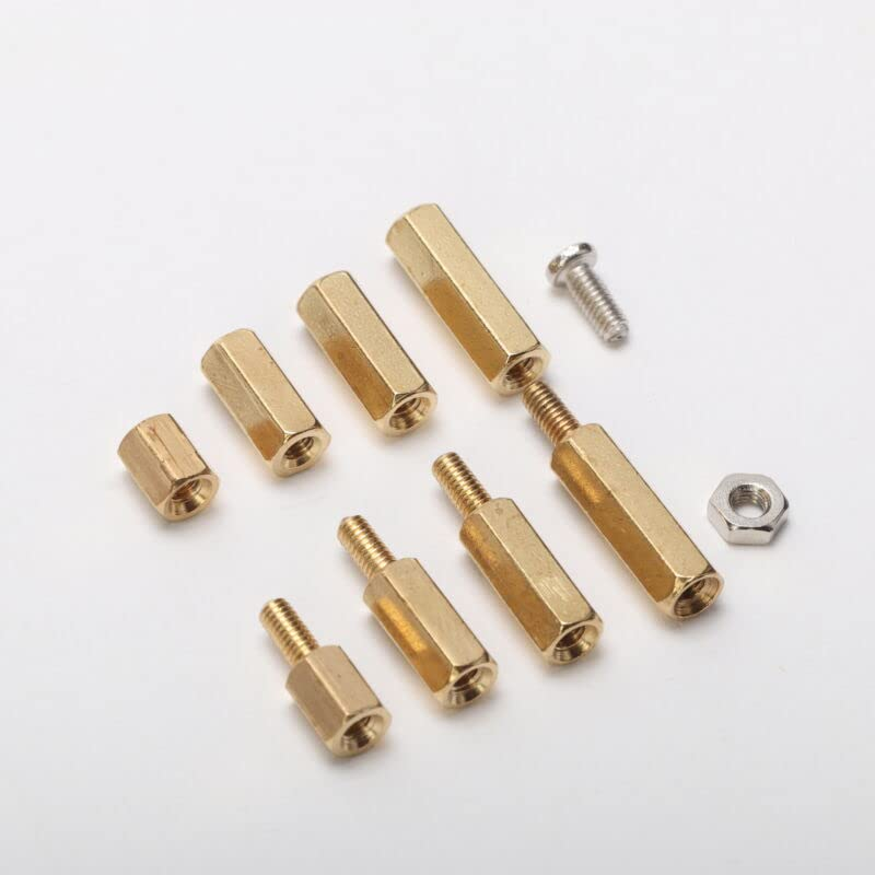 180Pcs M2.5 Standoff Kit - Male Female Hex Brass Spacer Screw Nut Assortment for PCB FPV Board image number 4