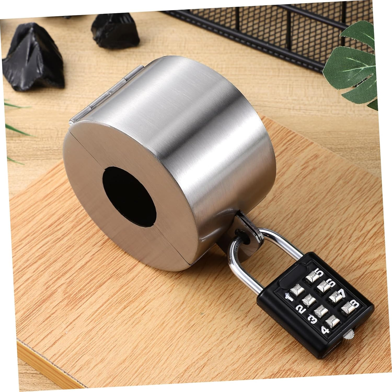 Kisangel 1 Set Lock Cover Outdoor Protector Water Saving Lock Outdoor Spigot Lock Hose Spigot Lock Water Lock Garden Bib Locks Stainless Steel Silver image number 5