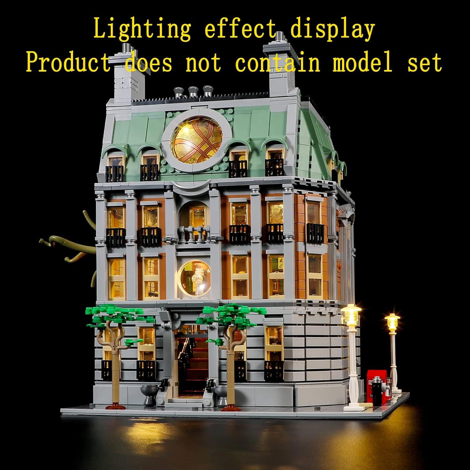 GEAMENT LED Light Kit Compatible with  Sanctum Sanctorum - Lighting Set for Marvel 76218 Building Model ( Set Not Included)