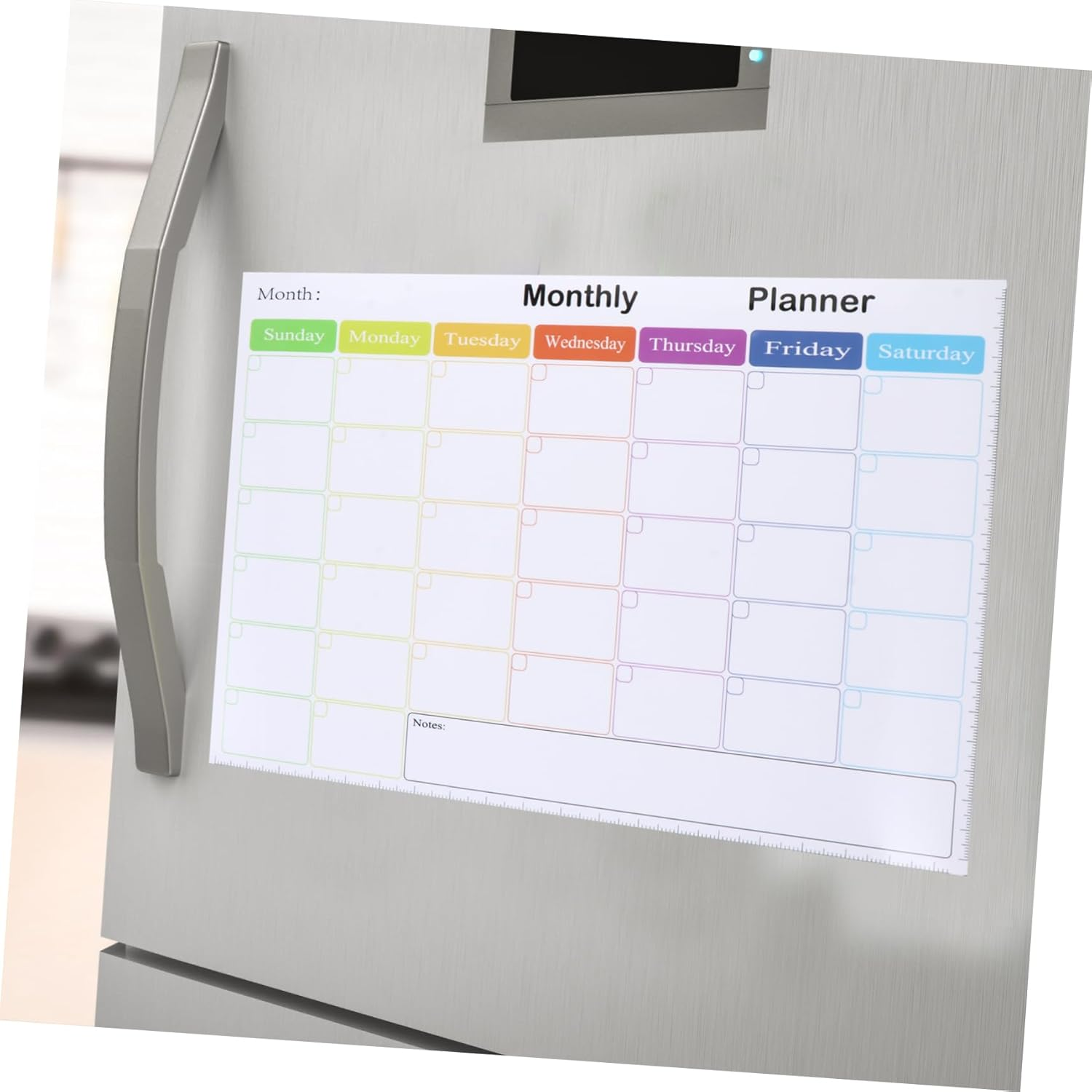 OFFSCH Fridge Schedule Sticker A3 Erasable Magnetic Calendar Family Organizer Magnetic Message Board Easy to Use image number 3