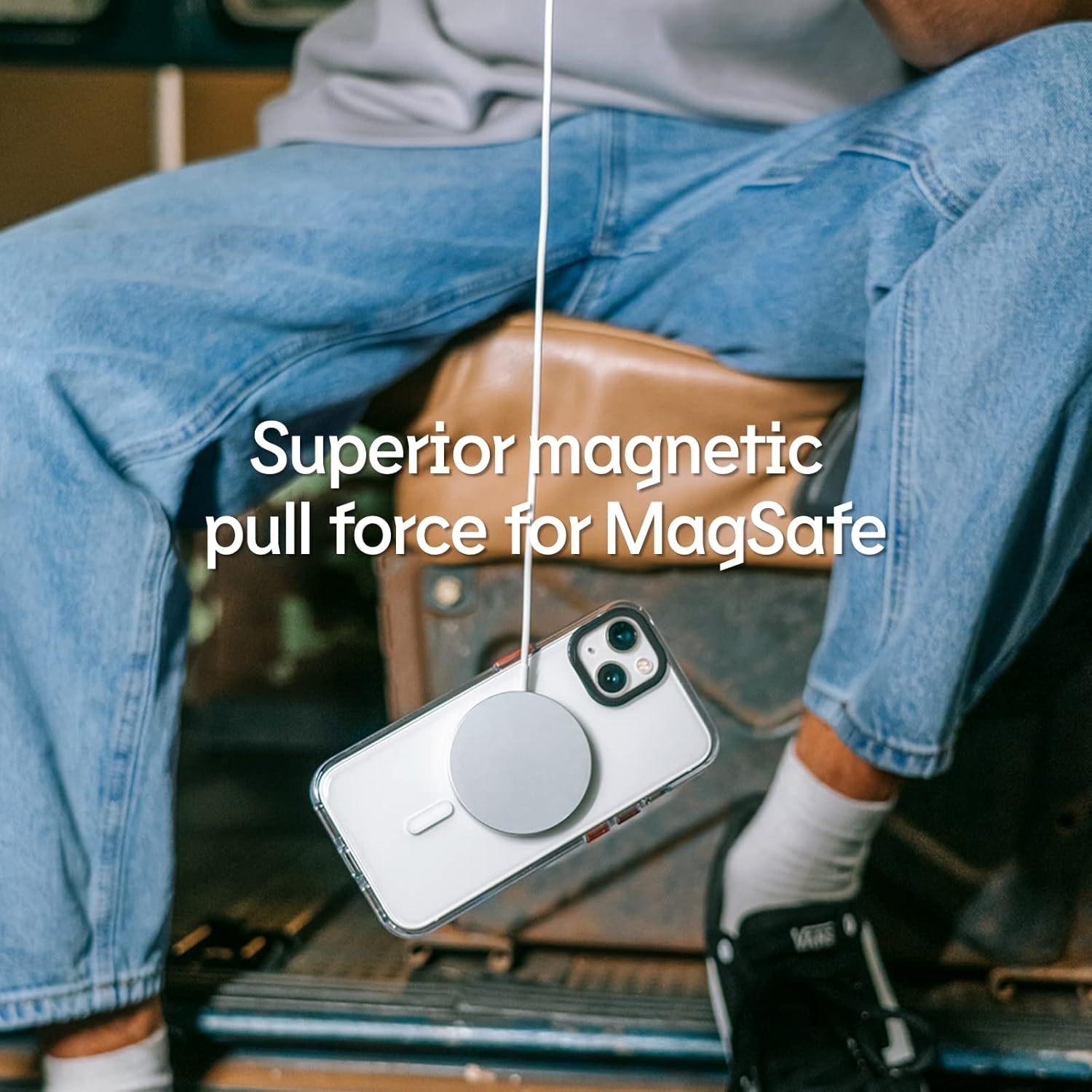 Rhinoshield Clear Case with Camera Control Capture Button Compatible with Magsafe for Iphone 16 | Superior Magnetic, Advanced Yellowing Resistance, Protective Phone Case - Black Camera Ring image number 3