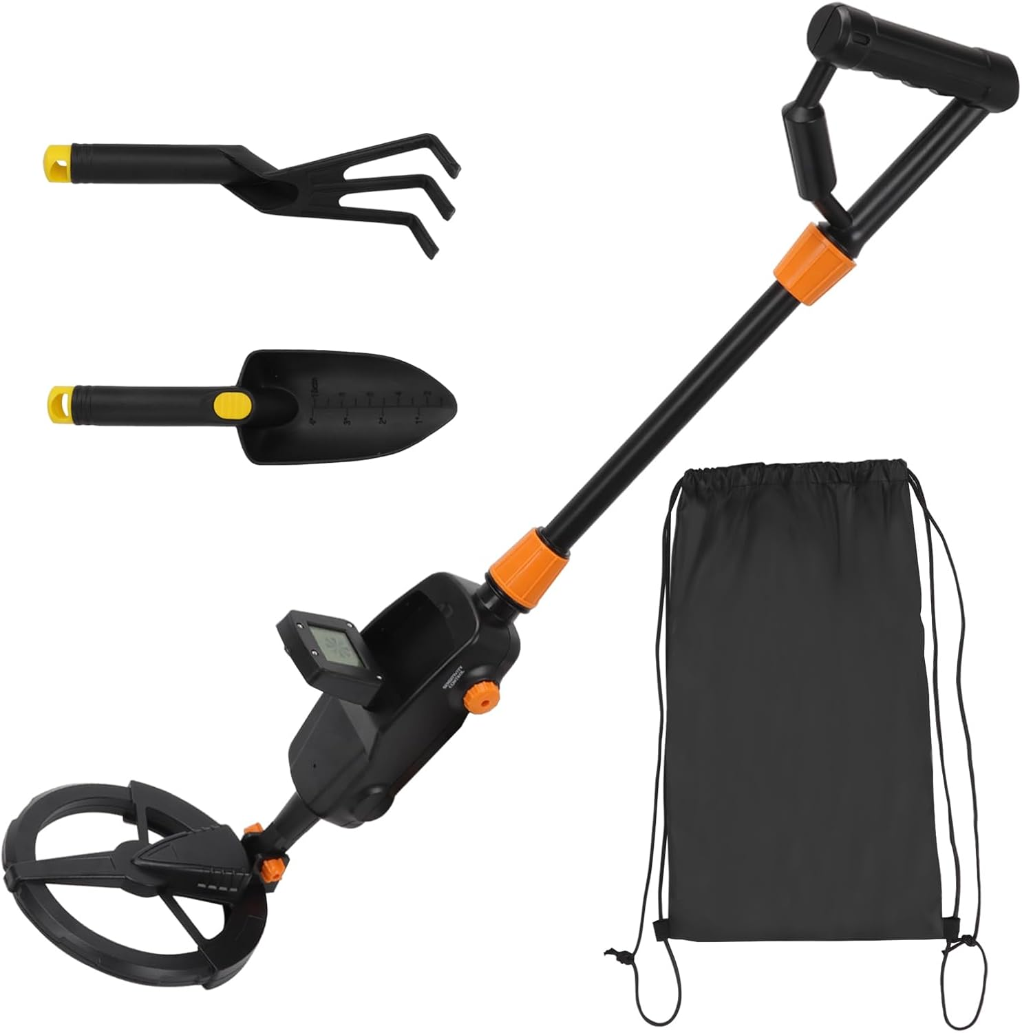 Ruaizel Starter Metal Detector Kit, Lightweight Metal Detector Kit with 17Cm Waterproof Coil Trowel Rake, Metal Detector for Beach River Outdoor image number 5