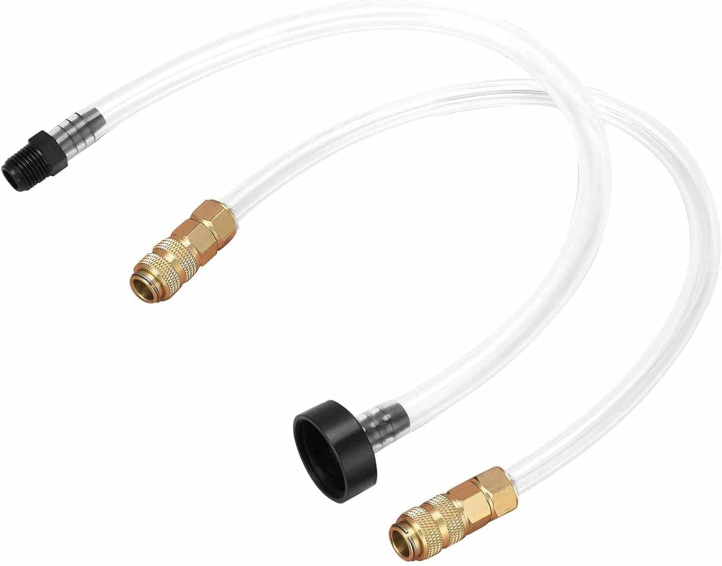 Boat Hydraulic Steering Bleed Kit, Outboard Oil Filler Hose Bridge Tube Kit Boat Steering System Kit Power Steering Flush Kit Boat Bleeder Hose Quick Connect Bleed Kit for Boats