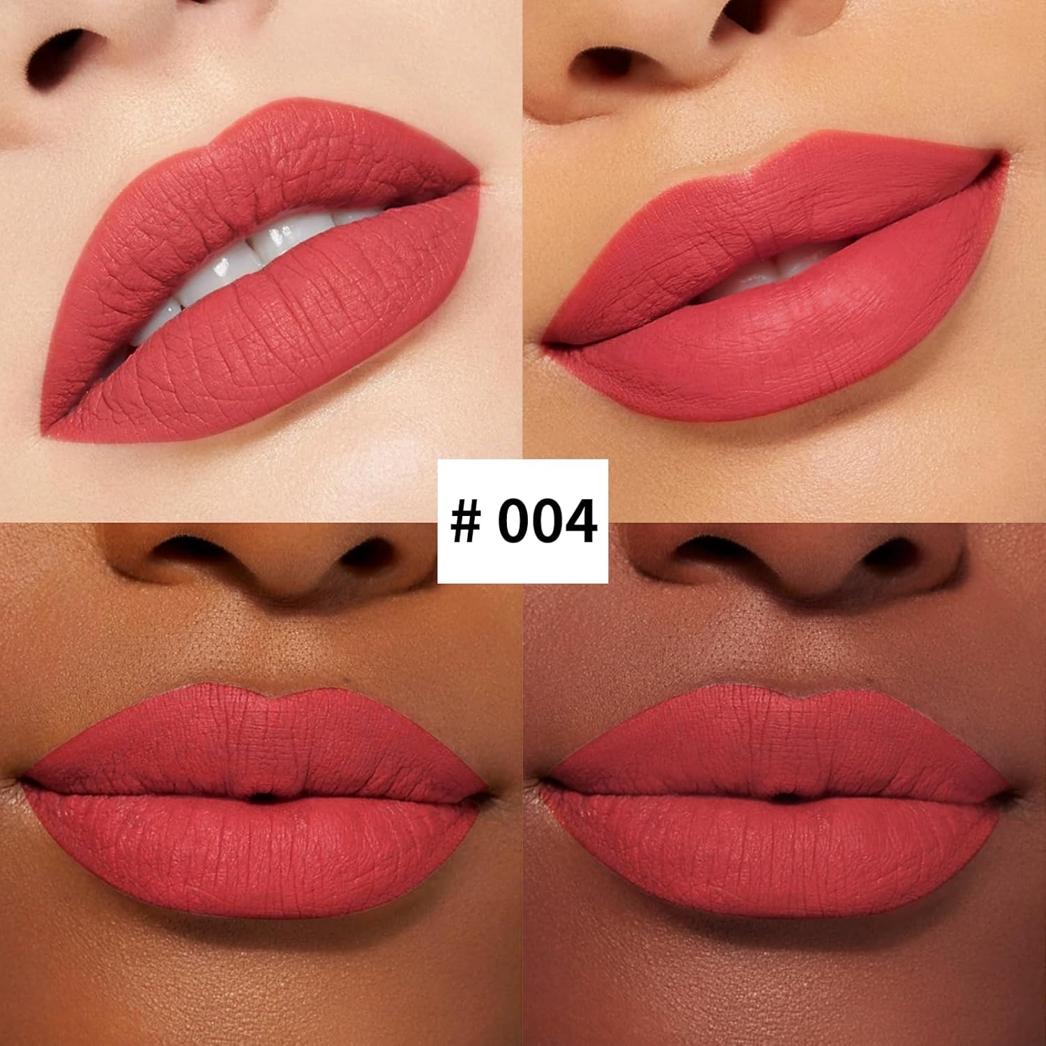 2Pcs Matte Liquid Lipstick and Lip Liner Set,Waterproof Lipstick Shades Set Lip Stain,Long Lasting,Nude Brown Lip Gloss Lip Liner Pencil image number 1