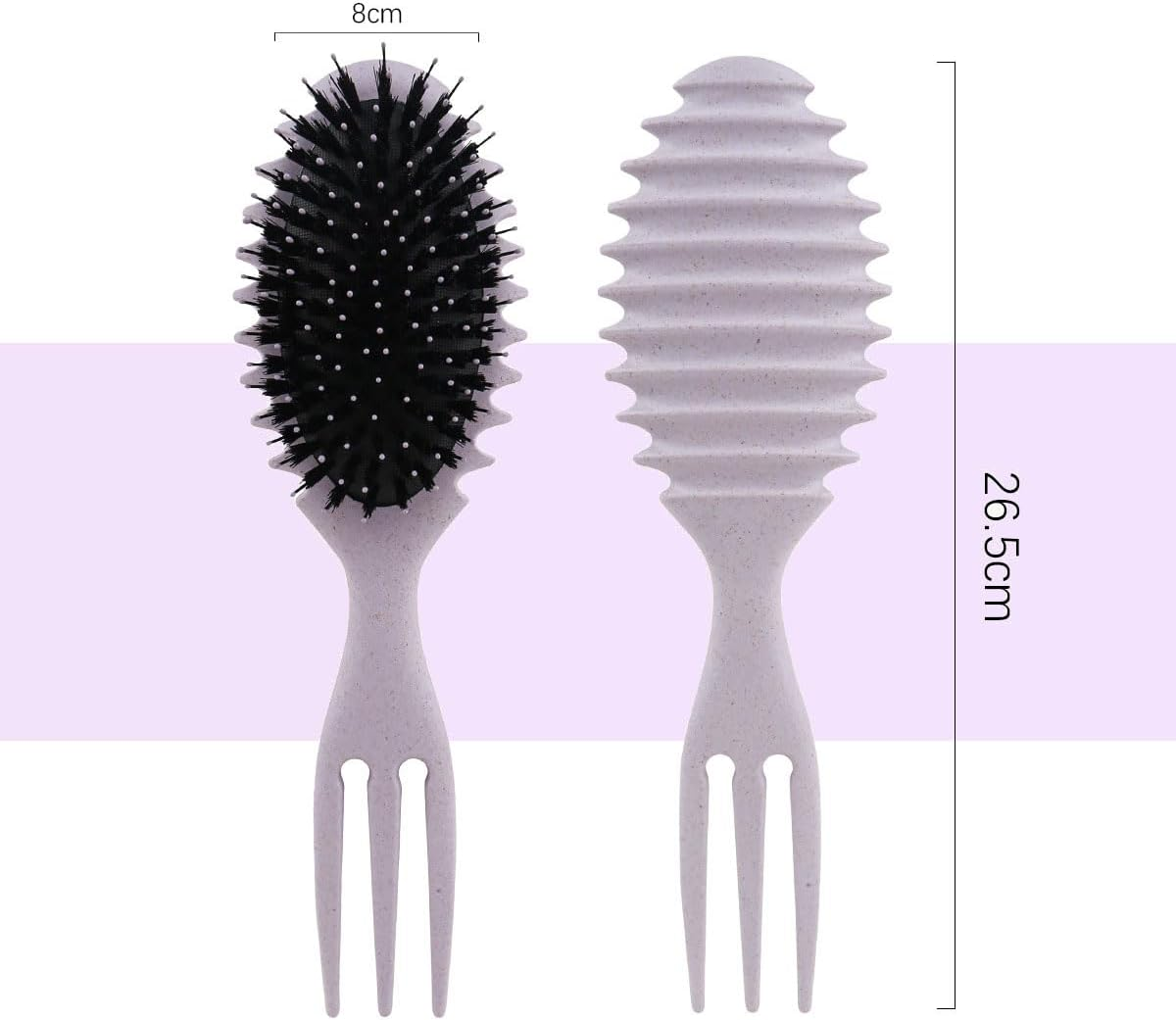 Curly Hair Brush, Curl Defining Brush, Professional Curling Brush, Styling Tools, Hair Combs Bouncy Curl Brush for Detangling, Shaping and Defining (Purple)