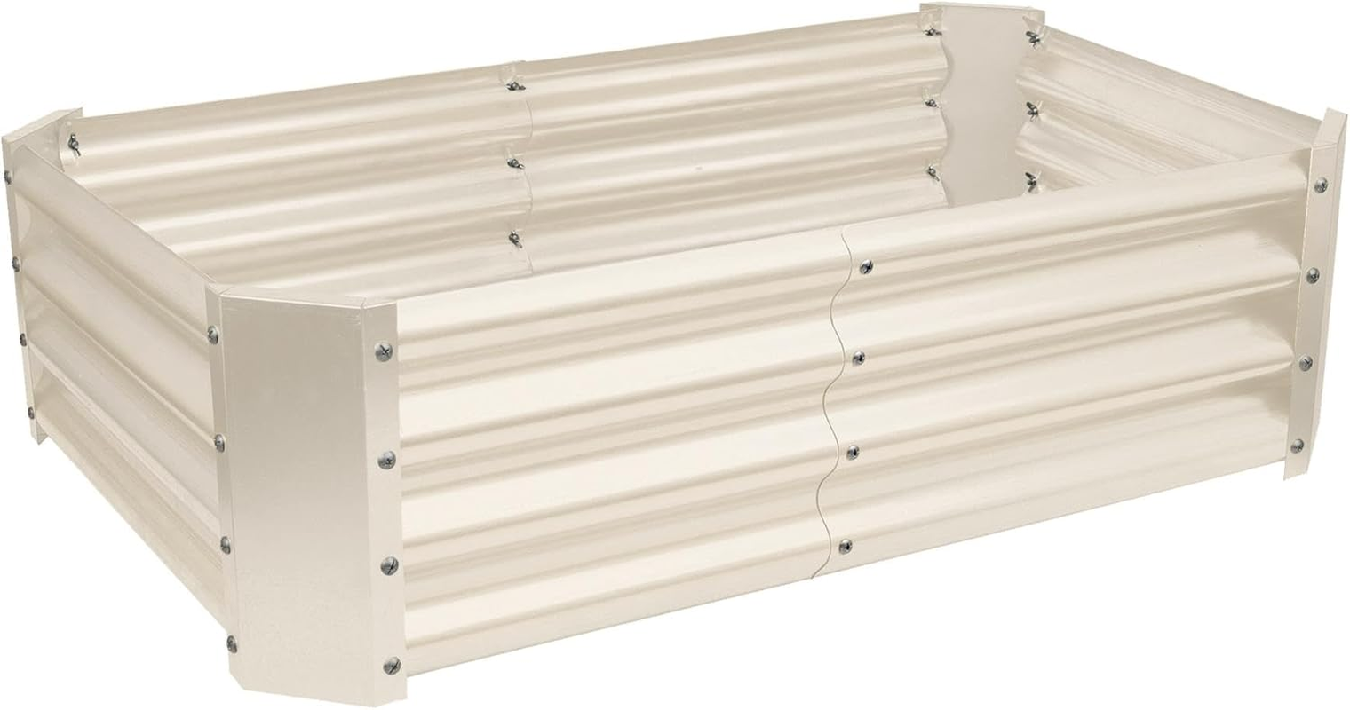 Harbour Housewares Raised Garden Bed - Anthracite - 180 X 90Cm - Rectangle - Bottomless Metal Raised Bed Galvanised Steel Planter Box for Growing Outdoor Plants, Vegetables, Flowers and Herbs