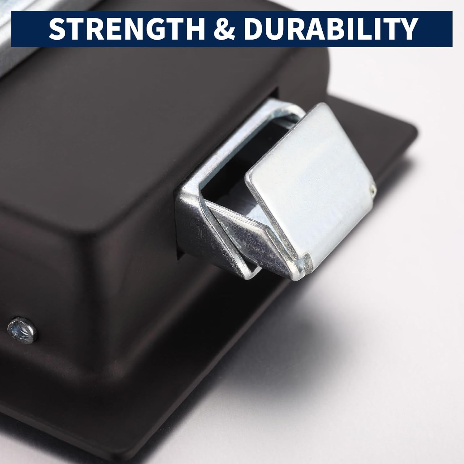 Loclink Black Truck Tool Box Latch Replacement, Flush Mount Paddle Lock Samll Size, Pull Handle Lock for Outdoor Trailer Pickup RV Storage Organizer Electrical Cabinet image number 2