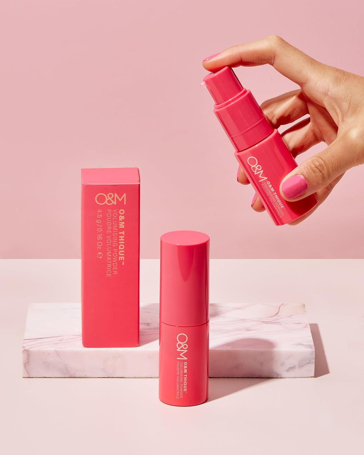 O&M Thique Volumising Powder - 4.5G - for All Hair Types -Clean from Sulfates, Parabens, Silicones, MIT, Phthalates, Triclosan, Propylene Glycol & Gluten, PETA Certified & Vegan, Australian Made, PCR Packaging image number 3