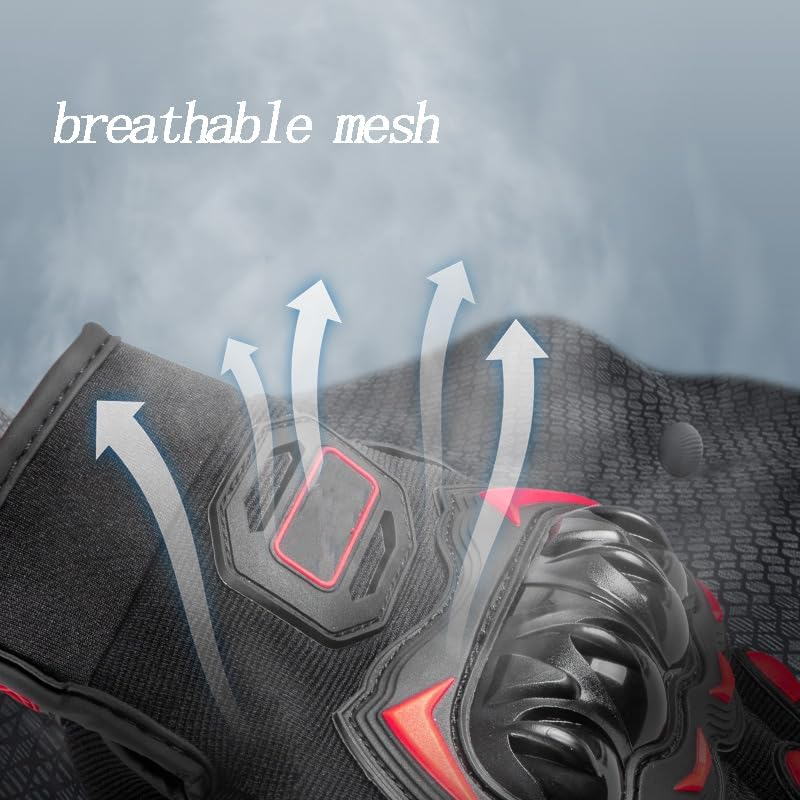 Full Finger Touchscreen Motorcycle Gloves for Men and Women - Ideal for BMX, ATV, MTB Riding, Road Racing, Cycling, Climbing, and Motocross