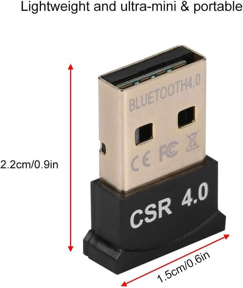 Ejoyous CSR8510 Chip Bluetooth 4.0 Adapter (BTD-401) USB2.0 Port, Compatible with Win/Mac (10.2-10.84) Works with Headphones/Keyboards/Printers Supports 8-Device (No Driver CD) image number 5