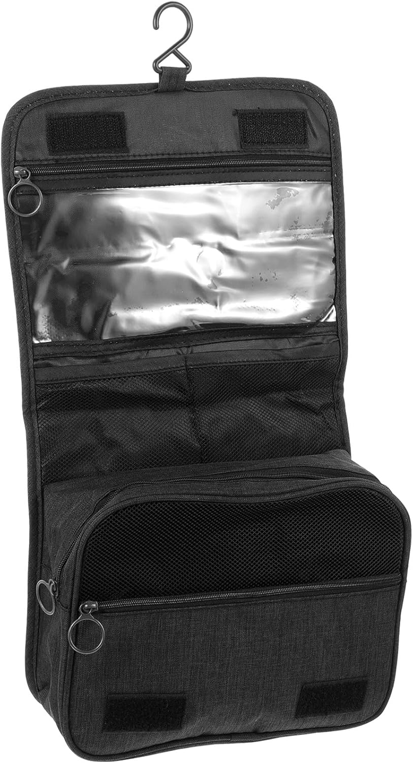 ASAKKURA Large Capacity Hanging Hook Toiletries Bag Travel Cosmetic Makeup Organizer Portable Wash Bag with Multiple Pockets for Men and Women image number 2