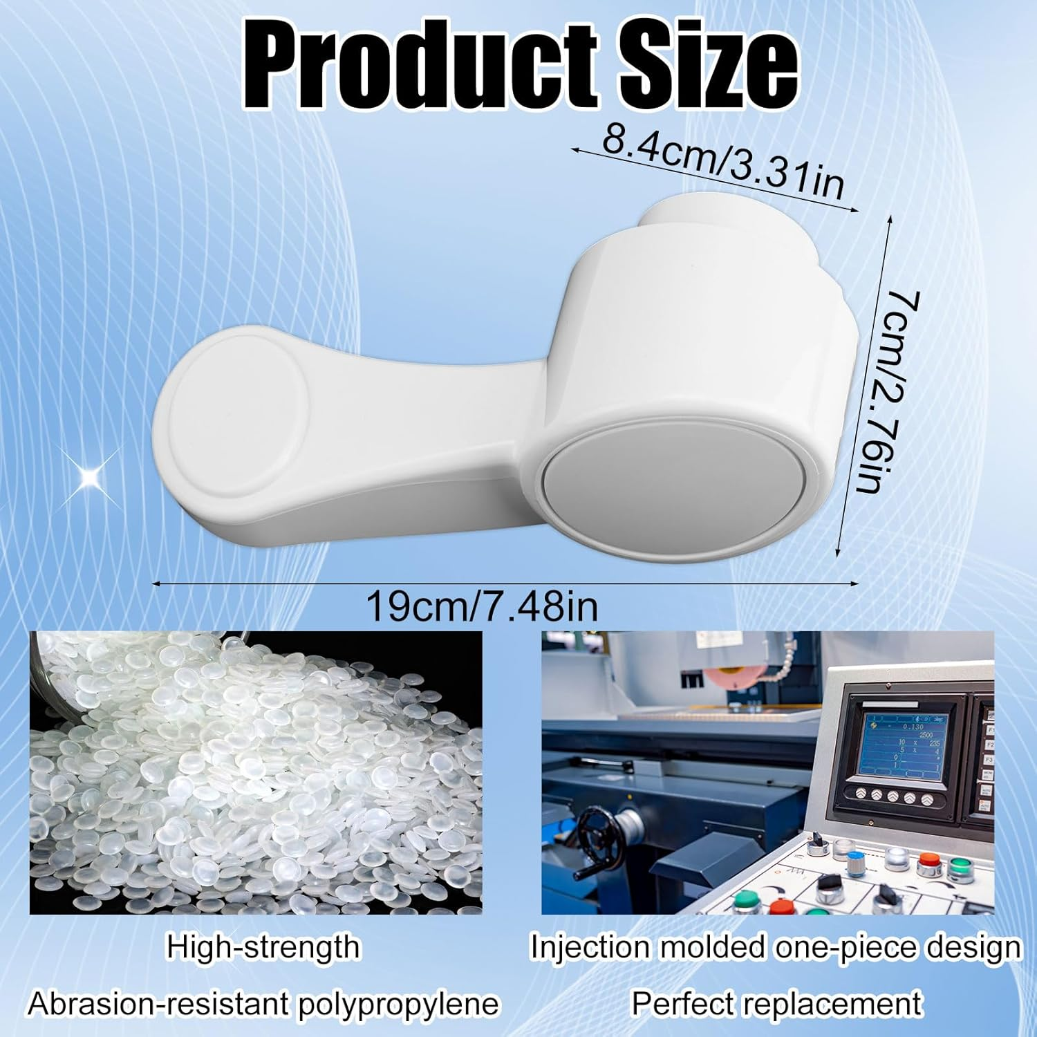 RV Toilet Foot Pedal Replacement for Dometic, Plastic Durable RV Toilet Flush Pedal Replacement Compatible with Dometic 300 310 311 320 321