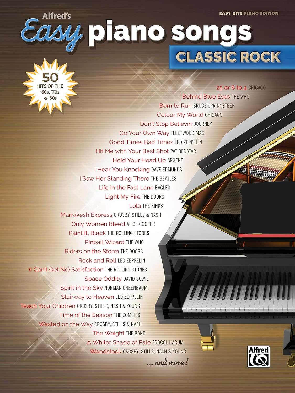 Alfred'S Easy Piano Songs -- Classic Rock: 50 Hits of the '60S, '70S & '80S image number 2