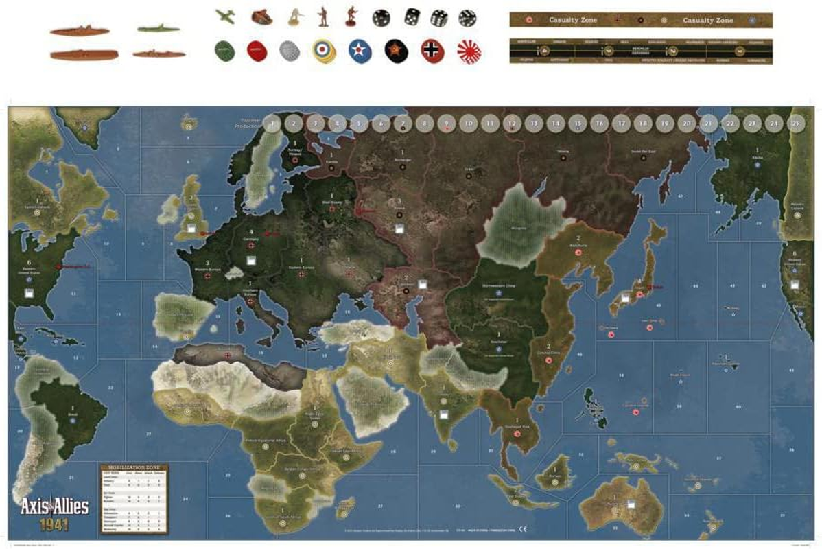 Axis and Allies 1941 Board Game image number 5