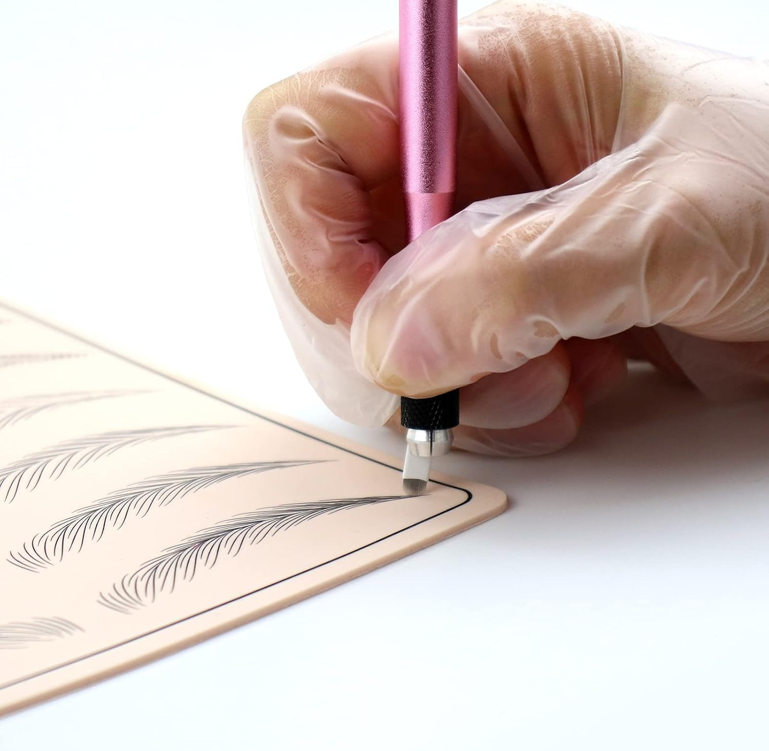 Microblading Sloped Needles White, 51 Pieces White Microblading Blades Needles, Eyebrow Microblade Sloped Needles,Eyebrow Microblade Needles for Makeup image number 5