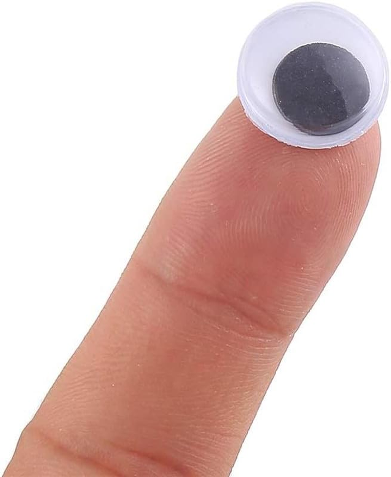 AIMALL 700X Premium Google Googly Eyes with Adhesive Back, Joggle Moveable Black Eye Wiggly Craft Stick on Adhesive - Perfect for Kids and Holiday Decorations image number 5