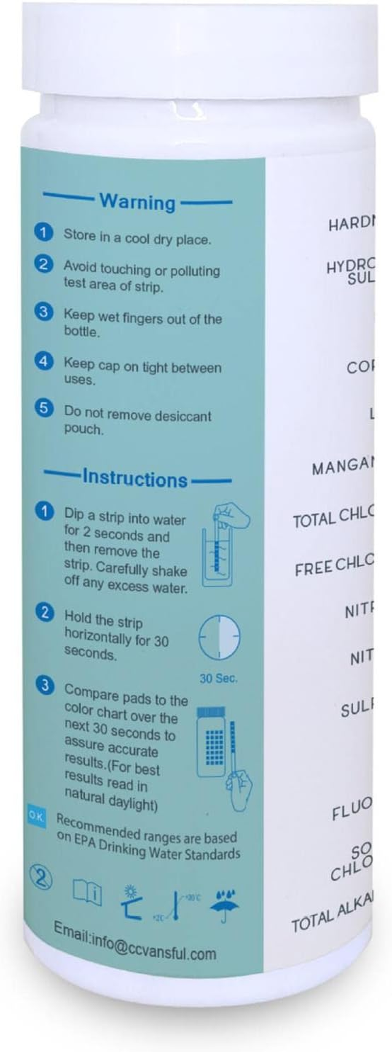 1 Drinking Water Test Kit,Easy and Accurate Water Quality Testing Strips | Accurate and Scientific Water Test Kit, Easy Reading image number 2