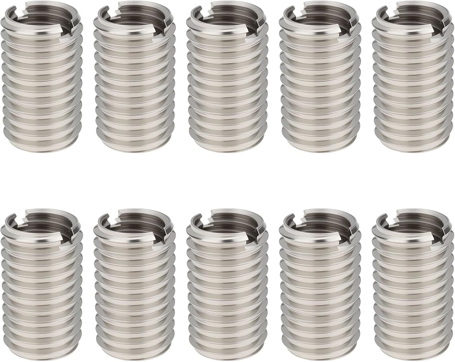 10PCS M12X1.75 Male to M10X1.5 Female Thread Reducer Nuts Stainless Steel 20Mm for Machinery Equipment