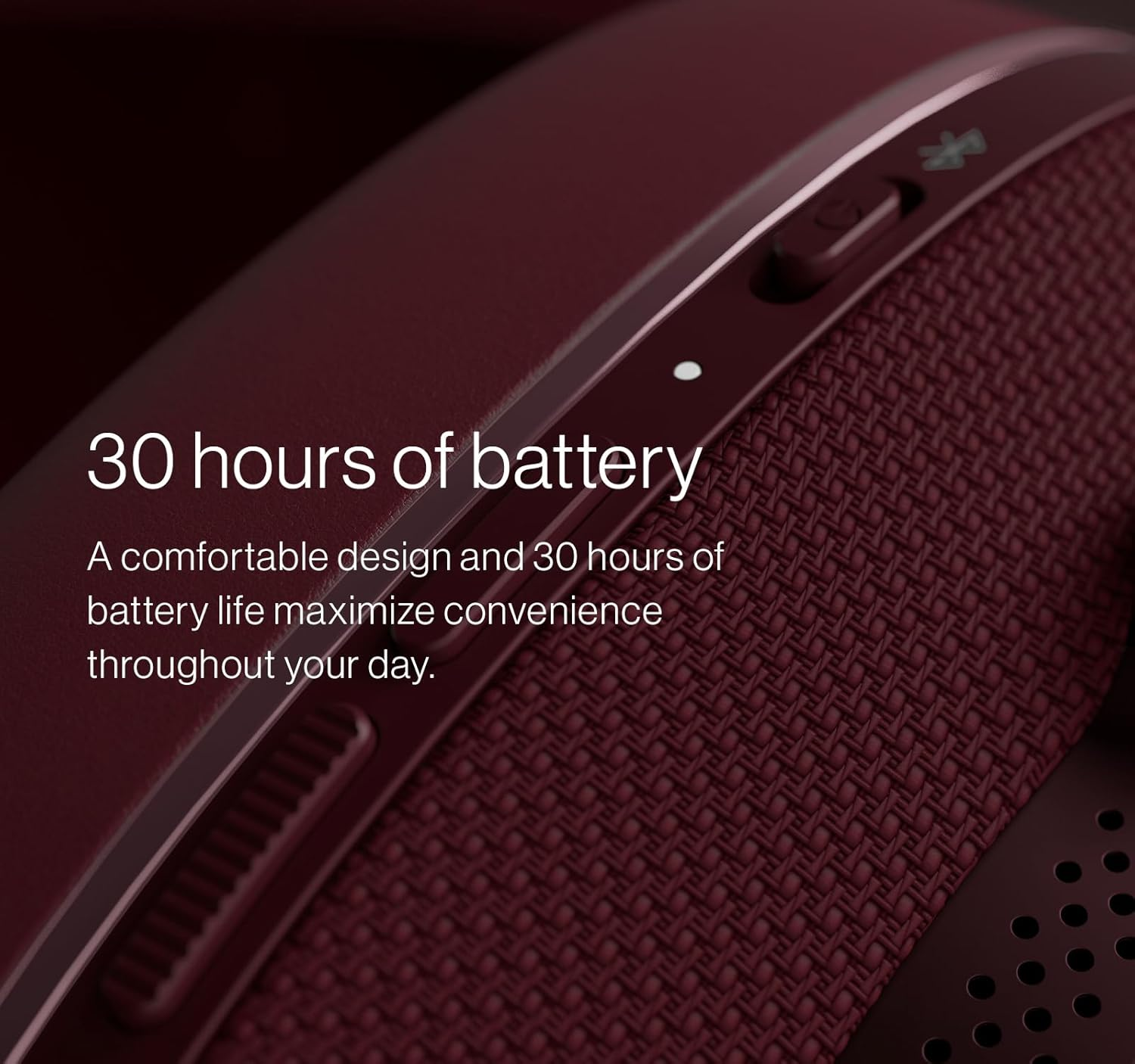 Bowers & Wilkins Px7 S2E Noise Cancelling Wireless Over-Ear Headphones, Qualcomm Aptx Adaptive, Quick Charge, 30 Hours Playback, 6 Built-In Microphones, Ruby Red image number 4