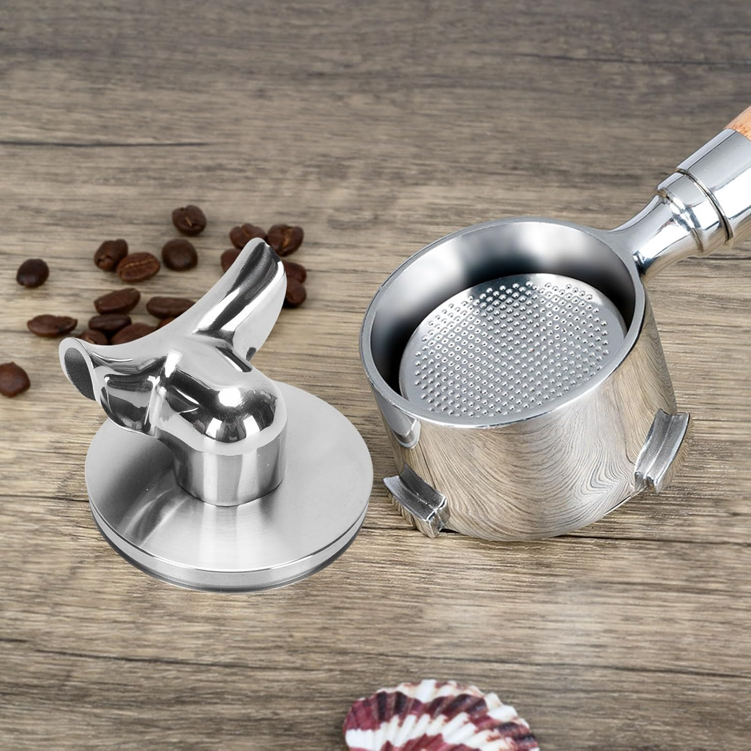 VELATEMOR 54Mm Portafilter Spout Bottomless to Spouted, 304 Stainless Steel Coffee Machine Portafilter Spout with O Rings (Double Spout) - Double Spout image number 3