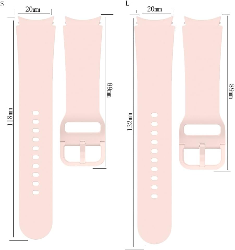 Silicone Strap Band for Samsung Galaxy Watch 5 Pro Watch 4 Classic 45 42 44 40Mm - Black S image number 7