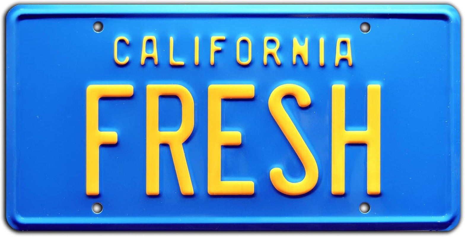 Fresh Prince of Bel Air | Fresh | Metal Stamped License Plate image number 1