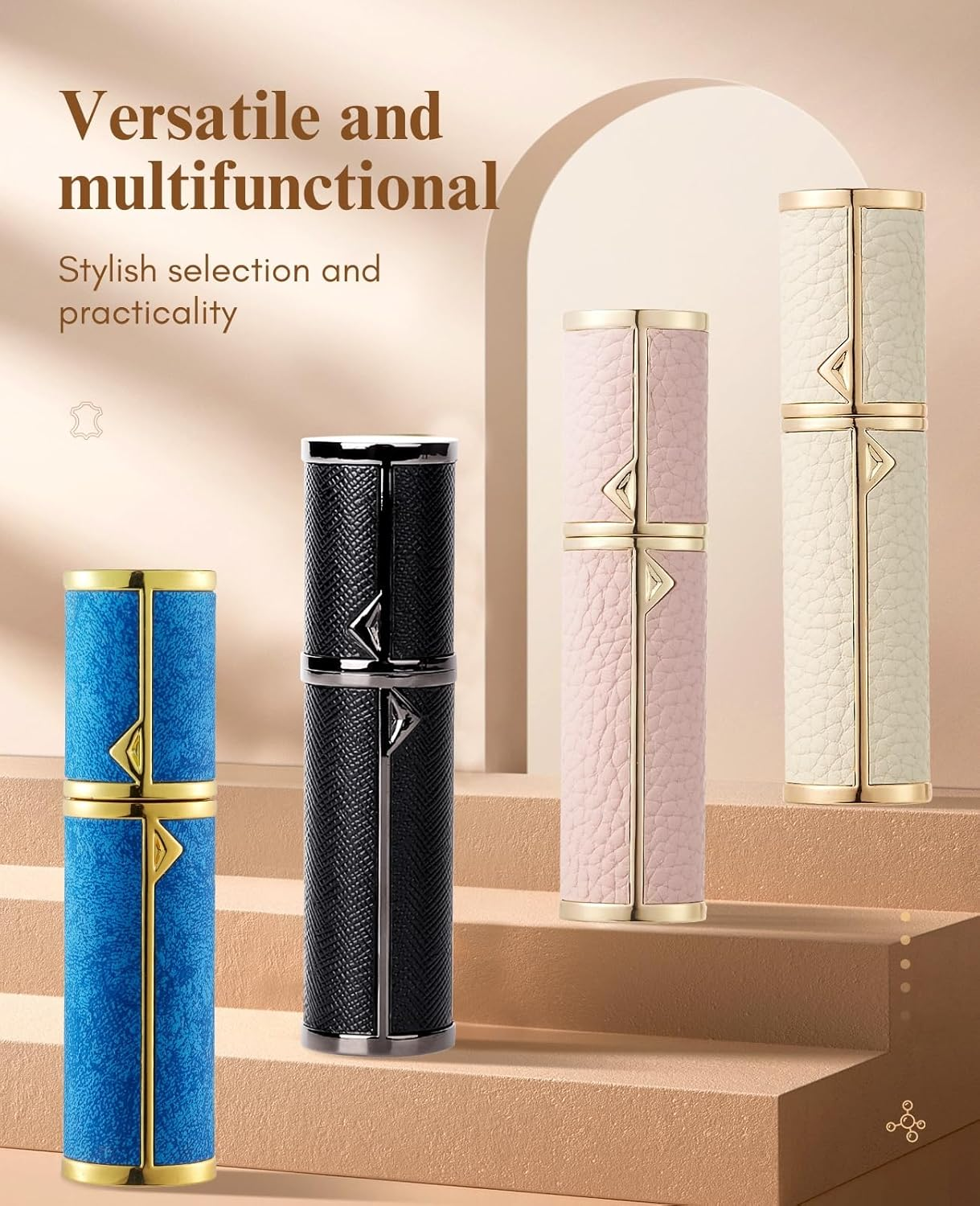 Perfume Atomizer Refillable,Empty Portable Cologne Dispenser,Mini Aftershave Sprayer for Men and Women 5ML (Pink) - Custom Made, X-Flash image number 6