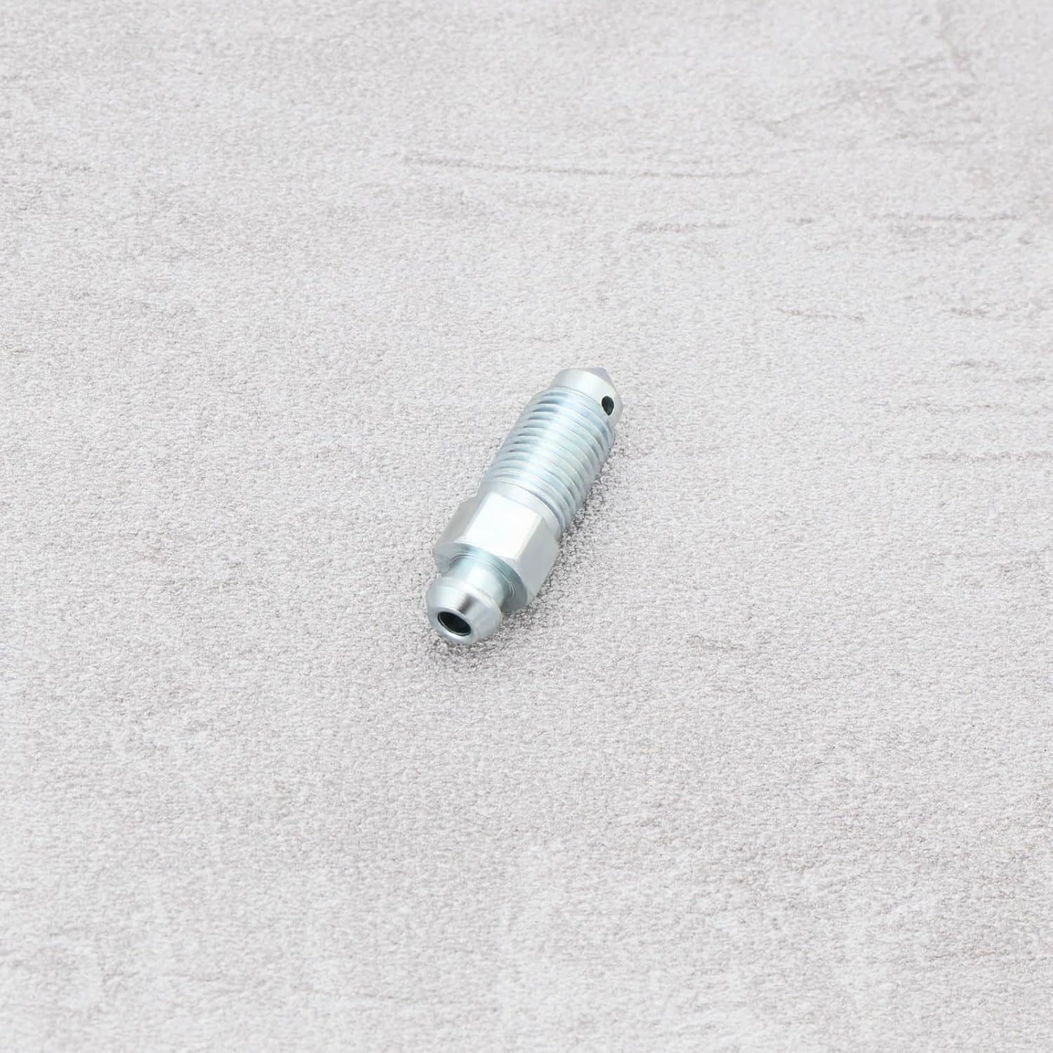 OTOTEC 4Pcs Q235 Steel Brake Caliper Bleed Screw 3/8-24 Brake Caliper Bleed Screw Nipple Compatible with Harley-Davidson 502660 Silver image number 2