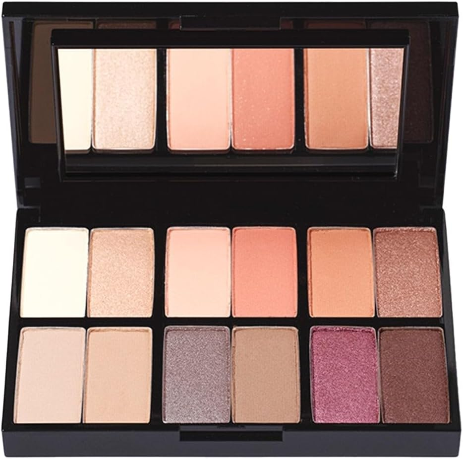 Best of Color Disc Eyeshadow Palette | 12 Shades | Highly Pigmented & Blendable | Everyday Neutrals to Bold Statement Colours | Pro-Quality Eye Makeup | (21G)