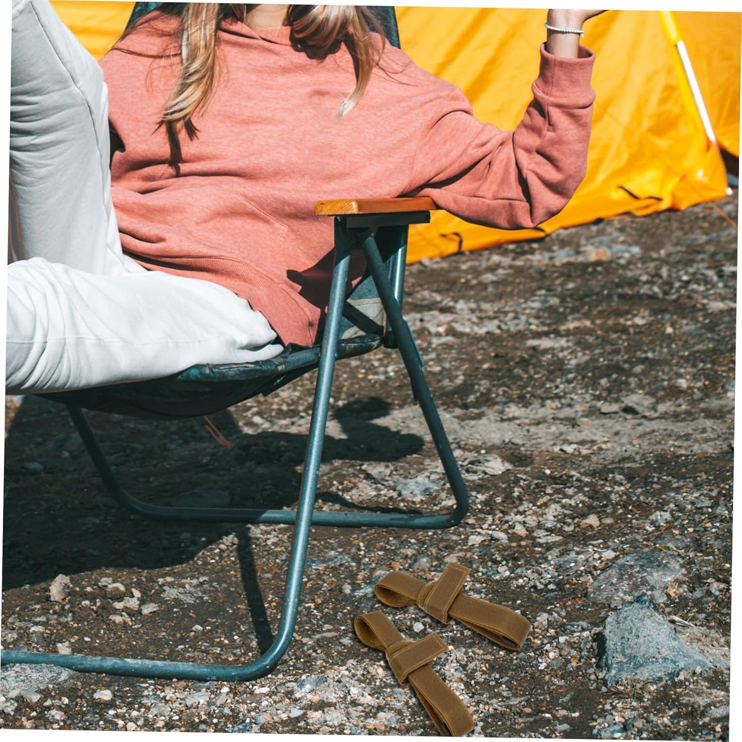 WOONEKY 3Pairs Adjustable Camping Straps Luggage Tie down Belts Straps for Camping Accessories Sturdy Nylon Material image number 6