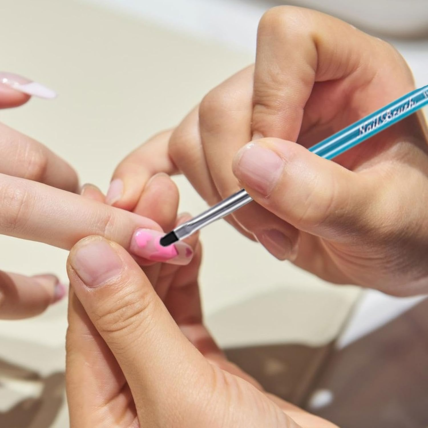 Nail Detail Brush - Gel Polish Liner Brushes,Gel Polish Liner Brushes, Gel Polish Design Painting Tools Fingernail Brush Nail Cleaning Brush - B-101 image number 2