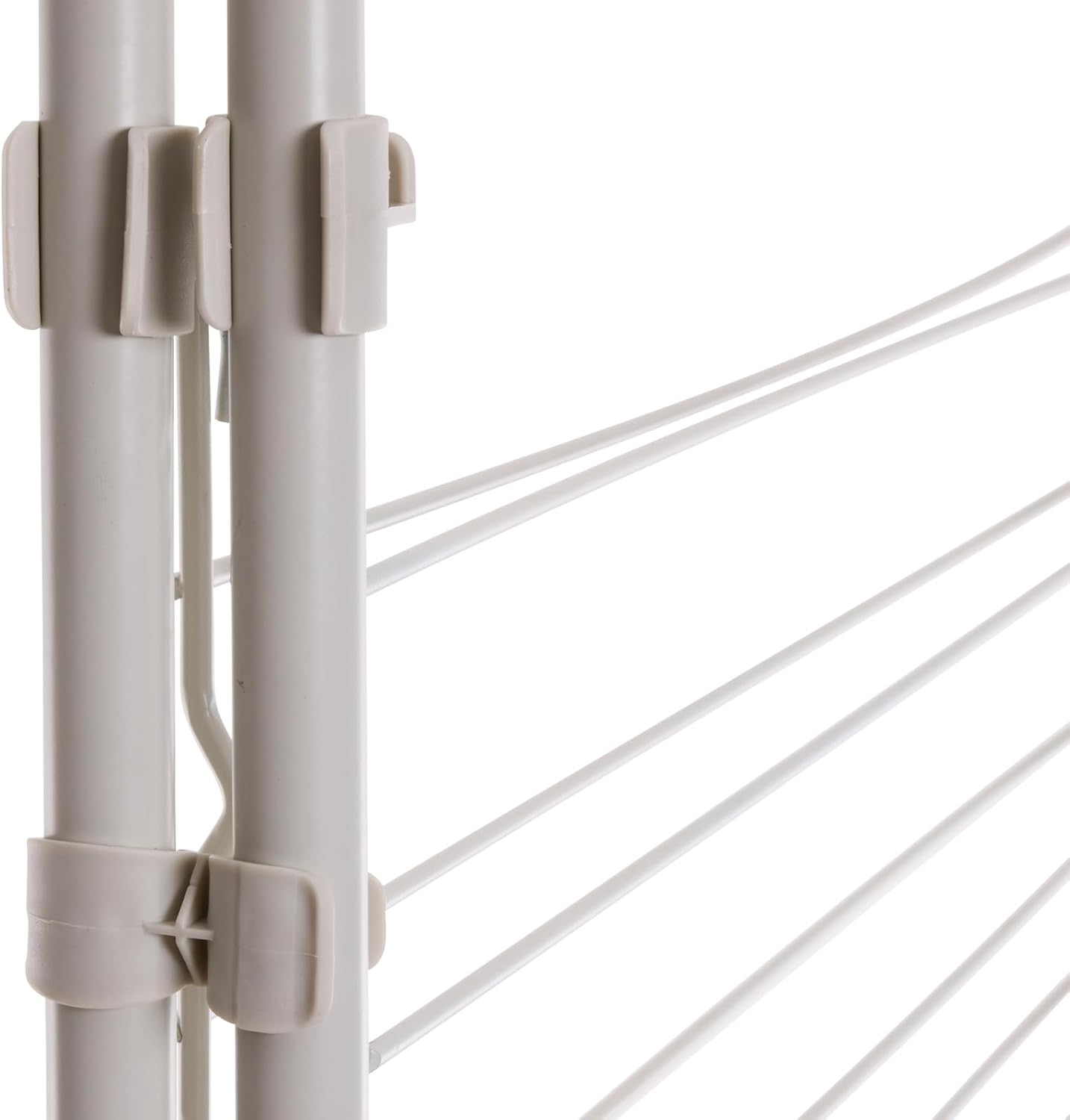 Hills Premium 2 Tier Mobile Clothes Airer, Silver, Large image number 3