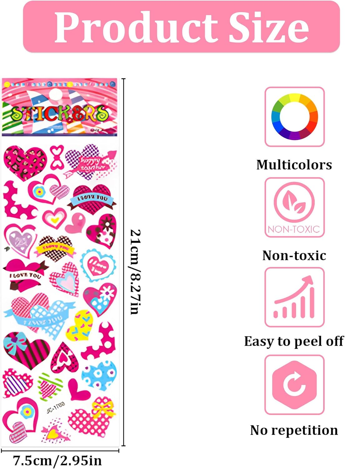 3D Puffy Stickers for Kids & Toddlers - 600+ Reusable, No Residue Peel off Stickers for Scrapbooks, Water Bottles & Laptops - Cute Sea Animal, Dinosaur, Car Stickers Bulk Pack image number 4