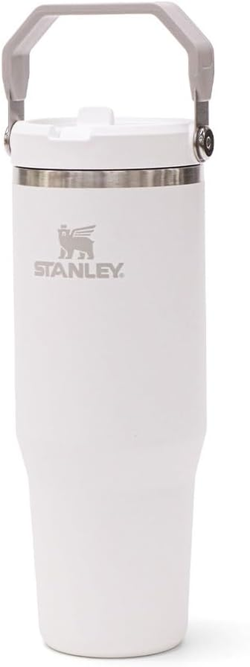 Stanley Ice Flow Flip Straw 2.0 Frost Vacuum Tumbler, 0.88 L Water Bottle, Cold Insulation, Stainless Steel Bottle, Water Bottle, Sports, Outdoor Activities - Azure image number 2