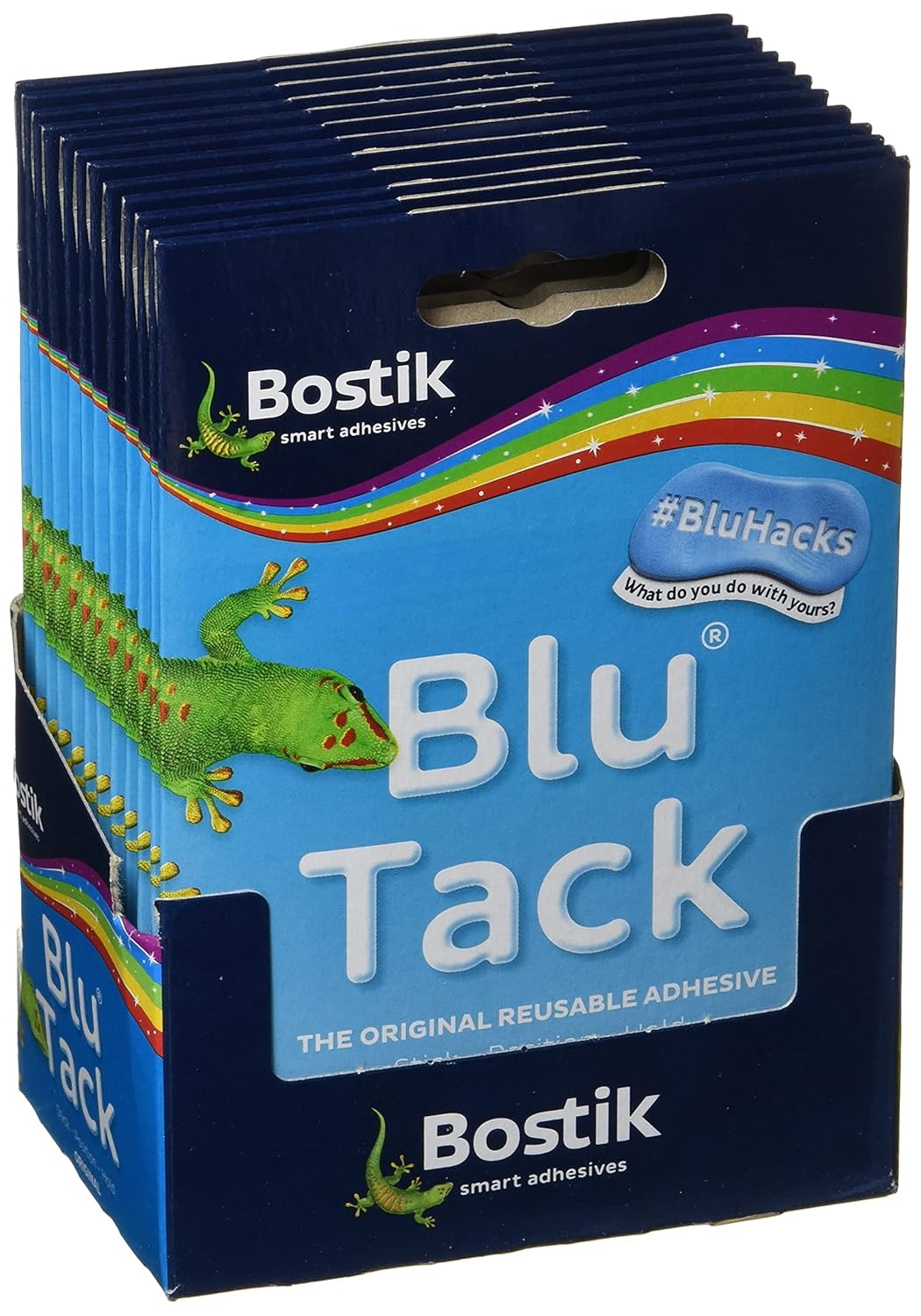Bostik 24552 Blu-Tack Mastic Adhesive Non-Toxic Handy Pack Ref 801103 [Pack of 12], Blue image number 2