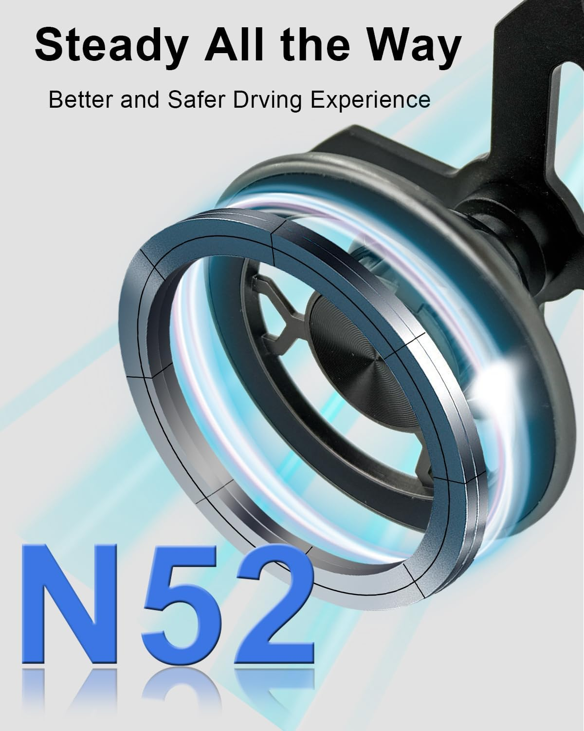 SPTSSWET Magnetic Mobile Phone Holder Compatible with Audi Q2 2016-2023 360 Degree Adjustable Compatible with Magsafe Car Mobile Phone Holder for Car Ventilation Slots Suitable image number 2