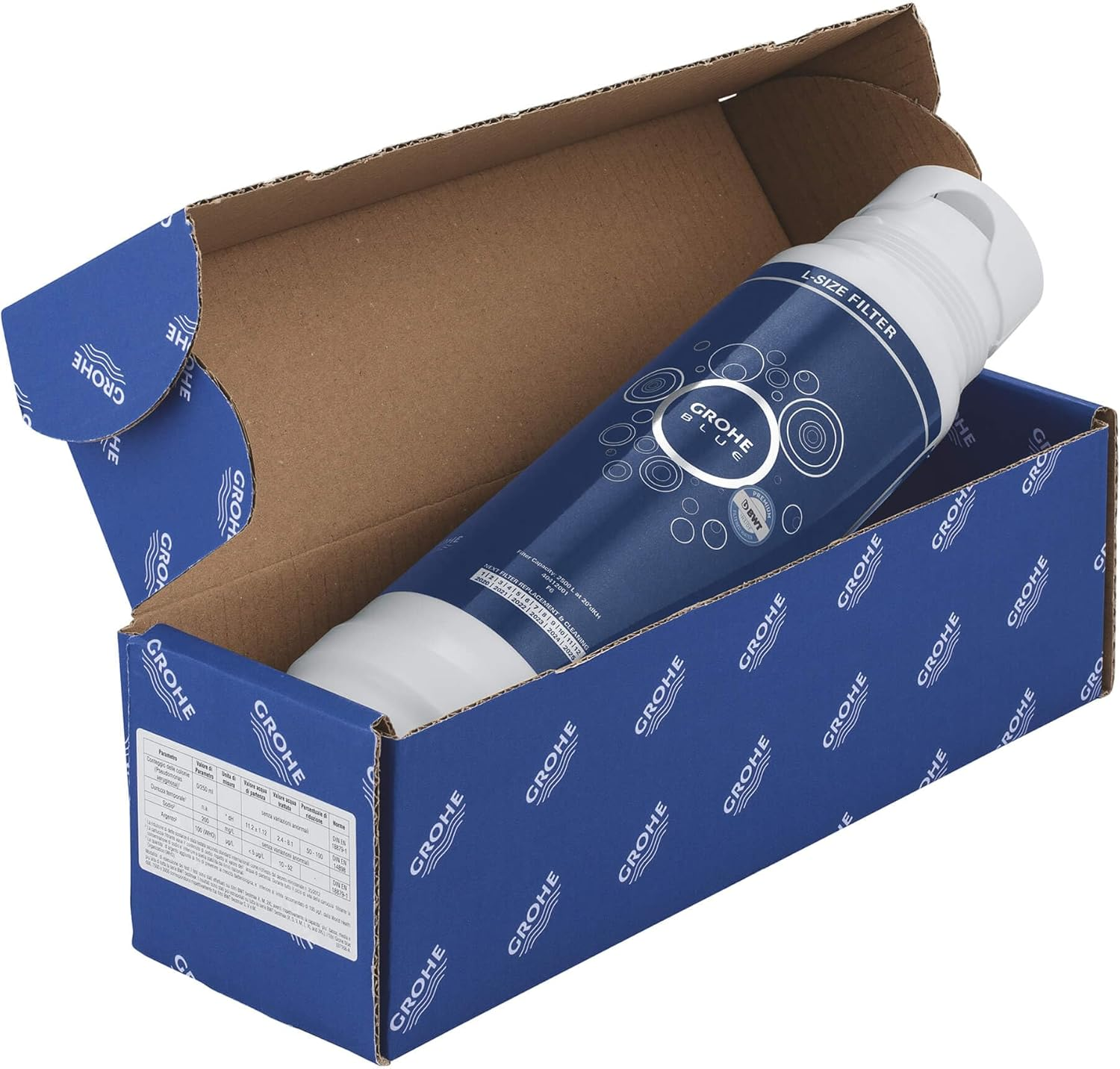 Grohe 40404001 Blue 5-Stage Replacement Water Filter 158.5 Gallon Capacity image number 2