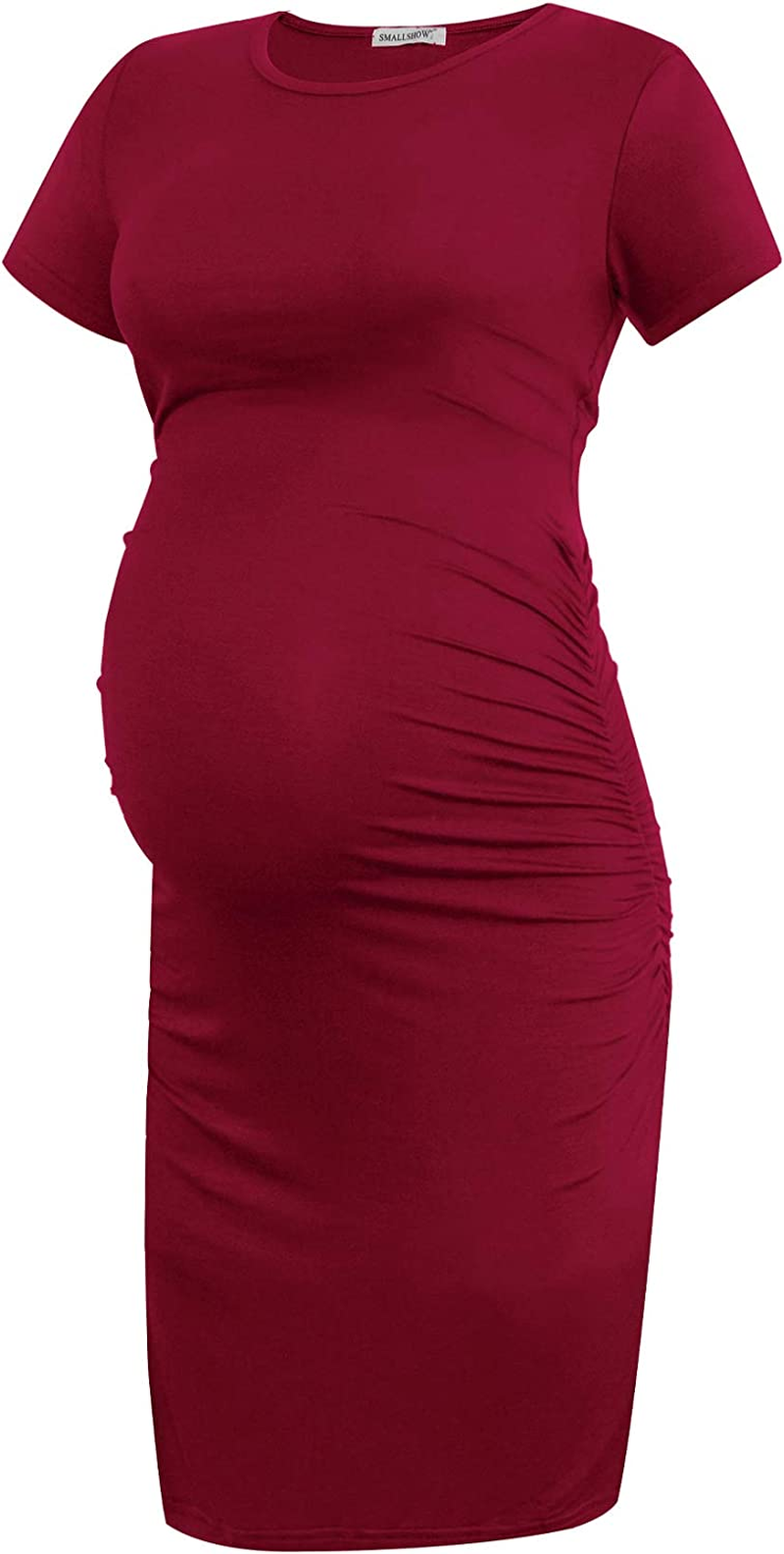 Smallshow Women'S Maternity Dress Short Sleeve Maternity Dress Summer image number 3