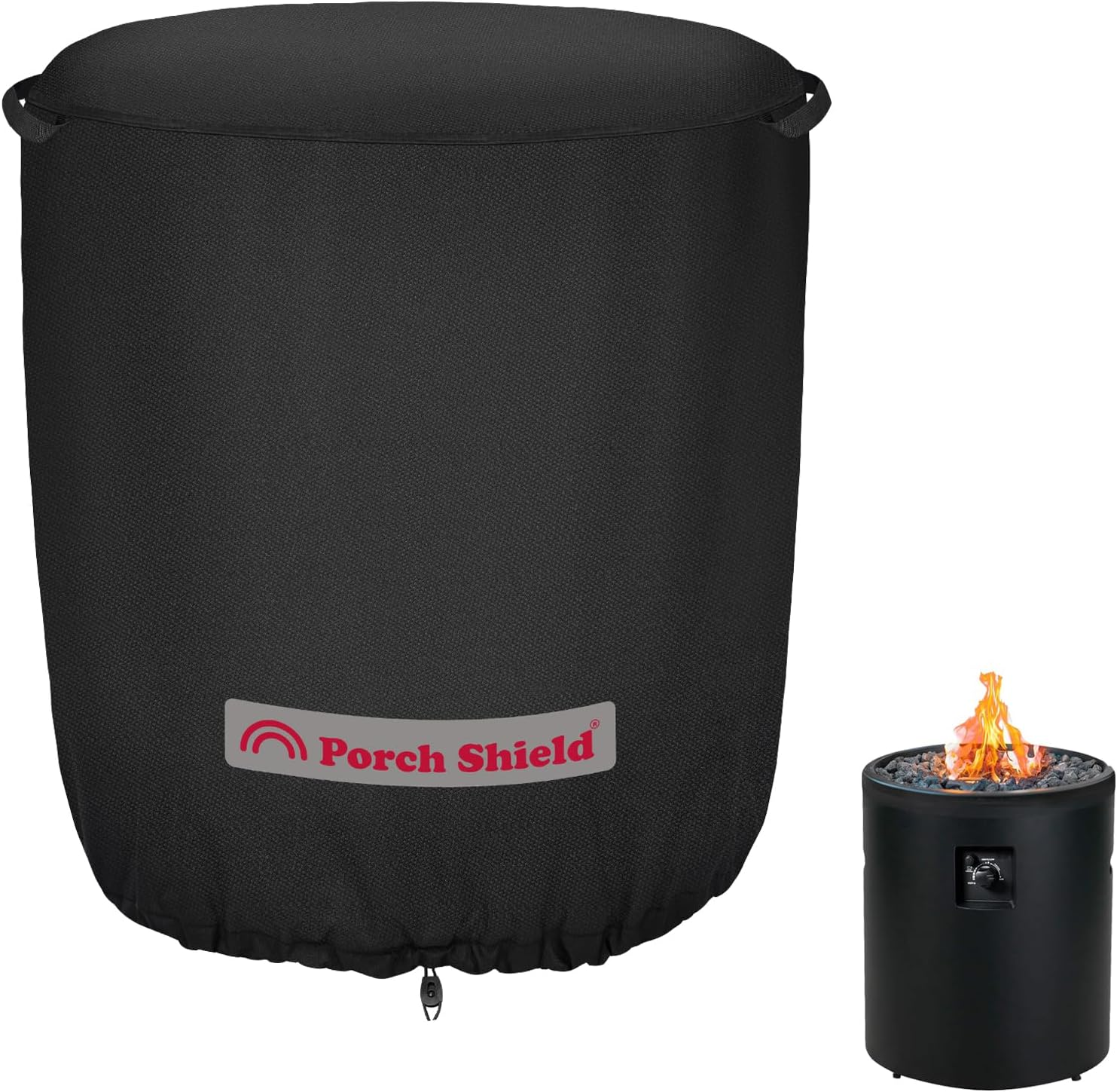 Porch Shield Square Patio Fire Pit Cover Fade Resistant Waterproof Outdoor Firepit Cover 36 X 36 Inch for Gas Propane Fire Table