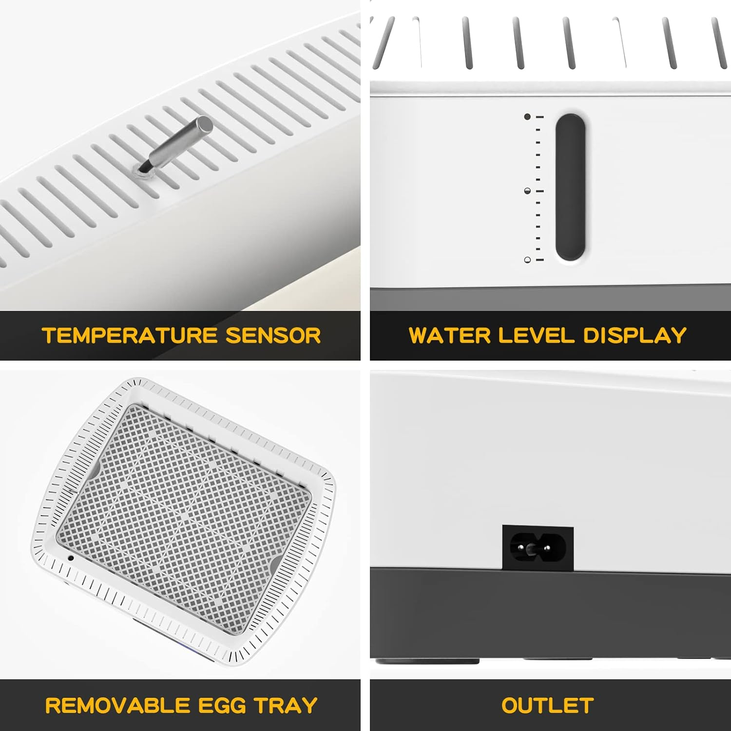 Advwin 35 Eggs Incubator for Hatching Chicken, Duckings and Turkey, Fully Automatic Egg Turning, Poultry Egg Incubator with Humidity Display, LED Candler image number 6
