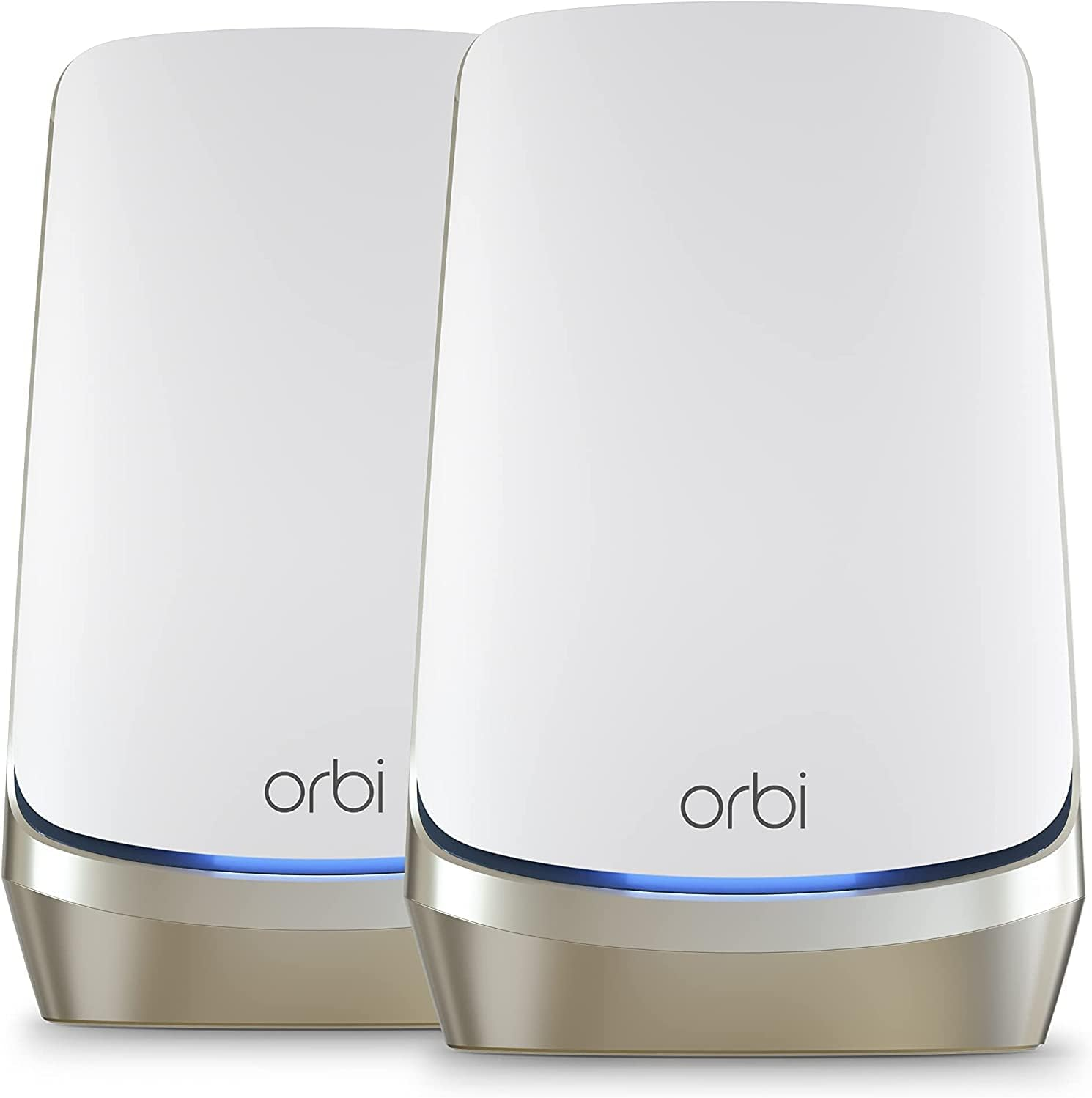 NETGEAR Orbi Whole Home Wifi 6E Quad-Band Mesh System (RBKE962) | AX11000 Wireless Speed (Up to 10.8Gbs) | 2 Pack - White image number 2
